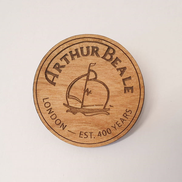 Arthur Beale Wooden Badge - Arthur Beale