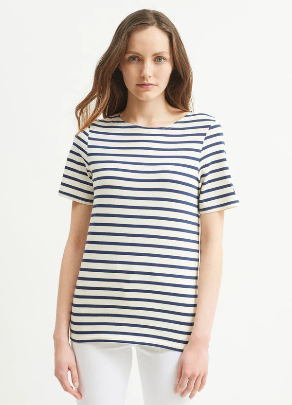 Saint James Levant Moderne Breton T-shirt.