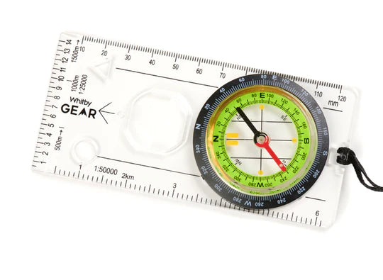 Whitby Gear WG30 orienteering baseplate compass.