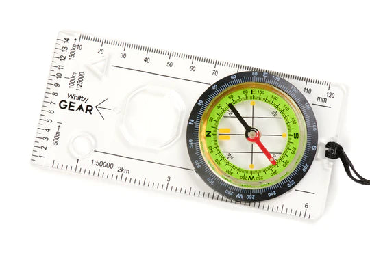 Whitby Gear WG30 orienteering baseplate compass