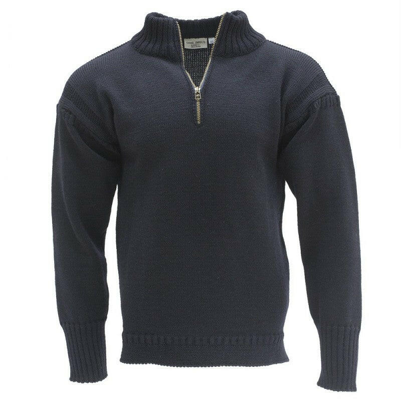 Corblets - Quarter Zip Guernsey Sweater - Channel Jumper.