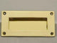 Davey Flush Sliding Door Pull Brass.