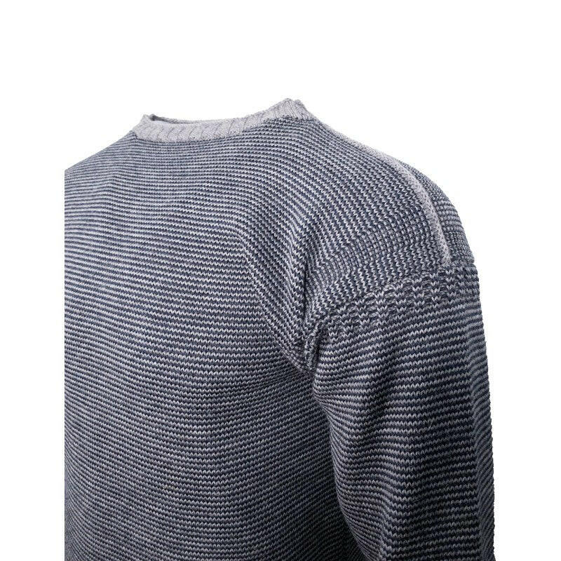 Casquets - The Fine-Striped Guernsey Jumper - Channel jumper.