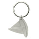Brushed Steel Yacht Keyring.
