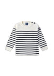 Saint James Moussaillon striped sailor jumper for kids.