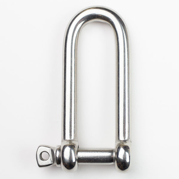 Long D Shackle - Stainless Steel