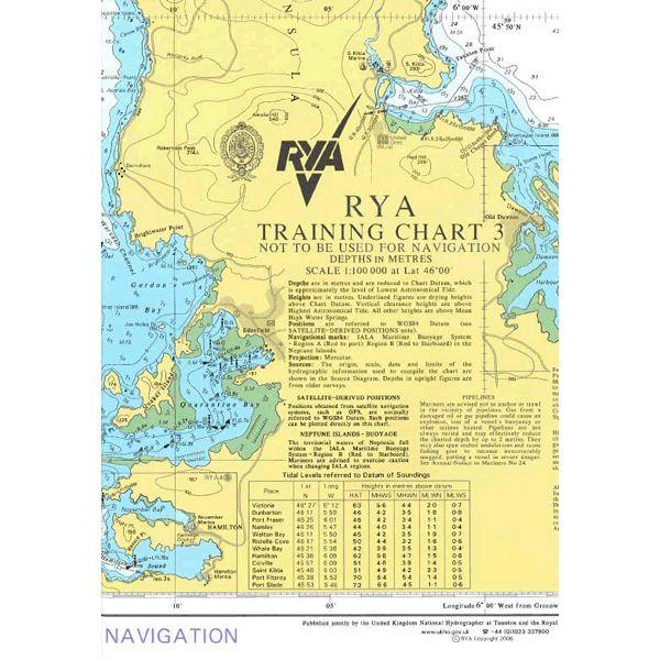 RYA Training Chart 3 - Arthur Beale